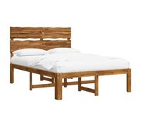 vidaXL Letto matrimoniale con testiera ROSTOCK Naturale 140 x 190 cm