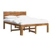 vidaXL Letto matrimoniale con testiera ROSTOCK Naturale 152 x 203 cm