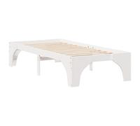 vidaXL Letto Moderno in Legno di Pino Bianco, 90 x 200 cm, Senza Rete a doghe. Ha Spazio per riporre Le Cose, Si Monta Facilmente, è Robusto e Durevole. Perfetto per Un Design Elegante e salvaspazio