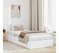 vidaXL Letto ottomano Bianco Puro 90 x 200 cm Pelle Sintetica