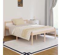 vidaXL Letto per Anziani 140x190 cm in Legno Massello di Pino