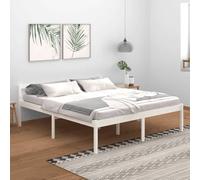 vidaXL Letto per Anziani Bianco 180x200 cm Super King Legno di Pino
