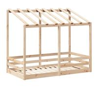 vidaXL Letto per Bambini con Tetto 80x160 cm in Legno Massello di Pino