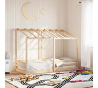 vidaXL Letto per Bambini con Tetto 90x190 cm in Legno Massello di Pino