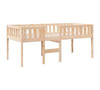vidaXL Letto per Bambini senza Materasso 75x190 cm Legno Massello Pino, letto a soppalco con scala, letto a castello singolo, struttura letto a soppalco
