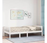 vidaXL Letto per Bambini senza Materasso Bianco 90x190cm Massello Pino