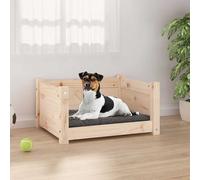 vidaXL Letto per cani 55,5x45,5x28 cm in legno massello di pino