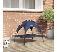 vidaXL Letto per Cani Blu marino s Acciaio