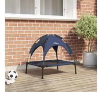 vidaXL Letto per Cani Blu navy 62 x 48 x 61 cm Acciaio