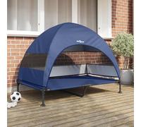 vidaXL Letto per Cani Elevato 127 x 81 x 108 cm Tessuto e acciaio