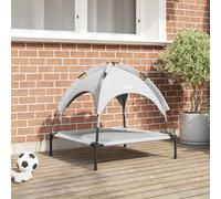 vidaXL Letto per Cani Grigio Argento 71 x 64 x 71 cm Acciaio