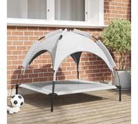 vidaXL Letto per Cani Grigio Argento 90 x 81 x 80,5 cm Acciaio