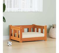 vidaXL Letto per Cani Marrone cerato 55 x 45 x 28 cm Pino massello