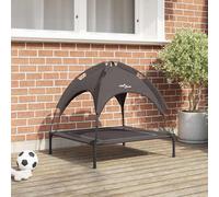 vidaXL Letto per Cani Marrone m Acciaio