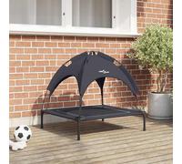 vidaXL Letto per Cani Nero 71 x 64 x 71 cm Acciaio