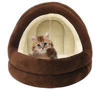 vidaXL Letto per Gatti 50x50x45 cm Marrone e Crema