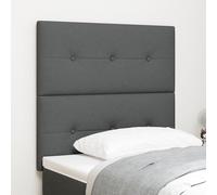 vidaXL Letto regolabile grigio scuro con testiera alta, legno naturale e tessuto, design moderno, salvaspazio, montaggio a parete, comfort per 2 adulti, stile camera da letto, altezza adulti