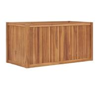 VIDAXL - Letto Rialzato 100x50x50 Cm In Legno Massello Di Teak
