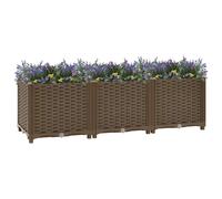 vidaXL Letto rialzato 120x40x38 cm in polipropilene