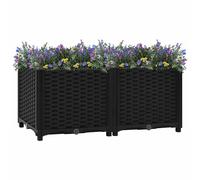 vidaXL Letto rialzato 80x40x38 cm in polipropilene