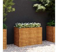 vidaXL Fioriera Rialzata da Giardino 100x50x69 cm in Acciaio Corten