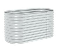 AX Fioriera Letto Rialzato Giardino Balcone Patio 160x80x81cm Argento News 45514
