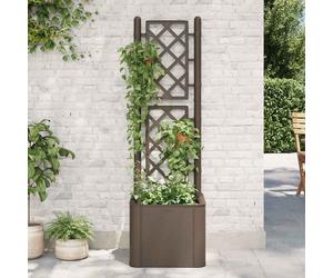 vidaXL Letto Rialzato da Giardino con Graticcio e Irrigazione Moca