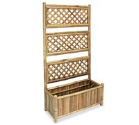 AX Fioriera Letto Rialzato Rampicanti 70x30x135cm Fiori Piante Giardino 0k 43714