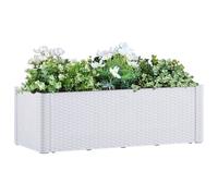 VIDAXL - Letto Rialzato da Giardino con Sistema Irrigazione Bianco