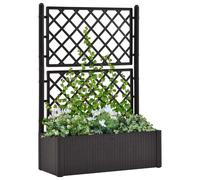 VidaXL Letto Rialzato da Giardino Graticcio e Irrigazione Antracite