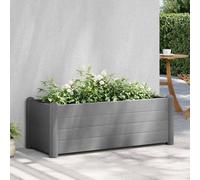 vidaXL Letto Rialzato da Giardino in PP Grigio Pietra 100x43x35 cm