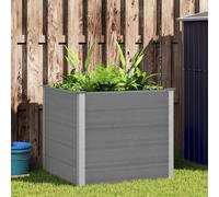 vidaXL Letto Rialzato da Giardino in WPC 100x100x91 cm Grigio