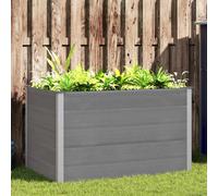 vidaXL Letto Rialzato da Giardino in WPC 150x100x91 cm Grigio