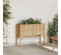 vidaXL Letto rialzato da giardino Marrone 90 x 35 x 70 cm Bambù