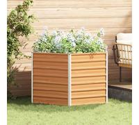 vidaXL Letto rialzato da giardino Marrone Chiaro 129 x 129 x 77 cm