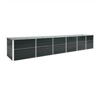 vidaXL - Garten-Hochbeet Verzinkter Stahl 480x80x77 cm Anthrazit