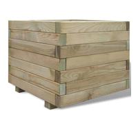 vidaXL Letto Rialzato 50x50x40 cm Quadrato in Legno