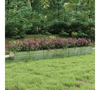 vidaXL Letto Rialzato Giardino 480x80x45 cm in Acciaio Zincato Argento