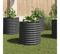 VIDAXL - Fioriera Per Giardino 80x80x81 Cm In Acciaio Zincato Grigio