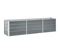 vidaXL Letto Rialzato in Acciaio Zincato 240x40x45 cm Grigio