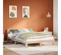vidaXL Letto Senza Materasso 120x190 cm in Legno Massello di Pino, Telaio Letto, Letto, giroletto, mobili per Camera da Letto, Base Letto