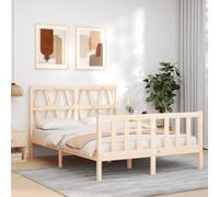 vidaXL Letto senza Materasso 140x190 cm in Legno Massello di Pino