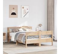 vidaXL Letto senza Materasso 140x190 cm in Legno Massello di Pino