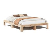 vidaXL Letto Senza Materasso 160x200 cm in Legno Massello di Pino, mobili per Camera da Letto, Letto Matrimoniale, giroletto, Letto