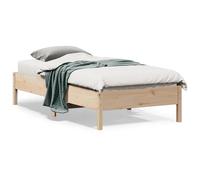 vidaXL Letto senza Materasso 75x190 cm in Legno Massello Pino