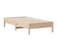 vidaXL Letto senza Materasso 75x190 cm in Legno Massello Pino