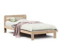 vidaXL Letto Senza Materasso 75x190 cm in Legno Massello Pino, Telaio Letto, Letto, giroletto, mobili per Camera da Letto, Base Letto, Letto Singolo