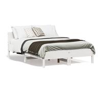 vidaXL Letto senza Materasso Bianco 120x190 cm Legno Massello di Pino