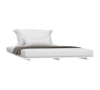 vidaXL Letto senza materasso Giroletto Bianco 140x190 cm Legno massello di pino