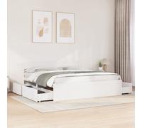 vidaXL Letto senza Materasso Bianco 180x200 cm Legno Massello di Pino